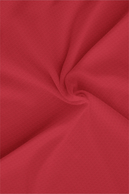 Raspberry Red Men's Cotton Linen Shirt