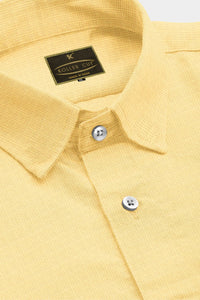 Dandelion Yellow Cotton Linen Shirt
