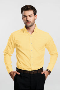 Dandelion Yellow Cotton Linen Shirt