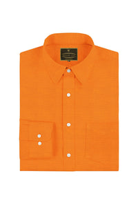 Goldfish Orange Cotton Linen Shirt