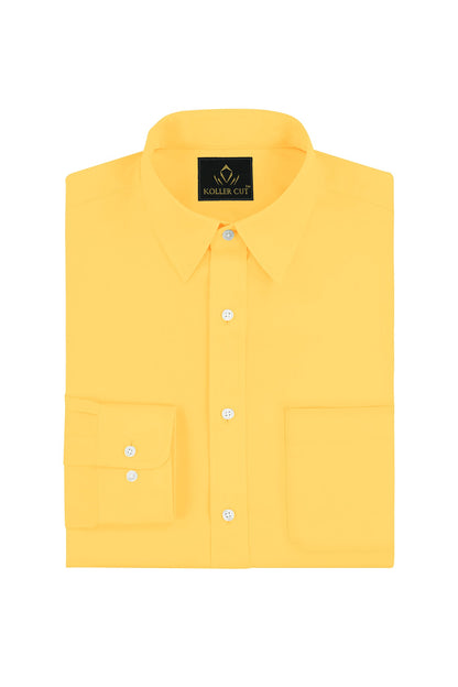Turmeric Yellow Giza Cotton Shirt