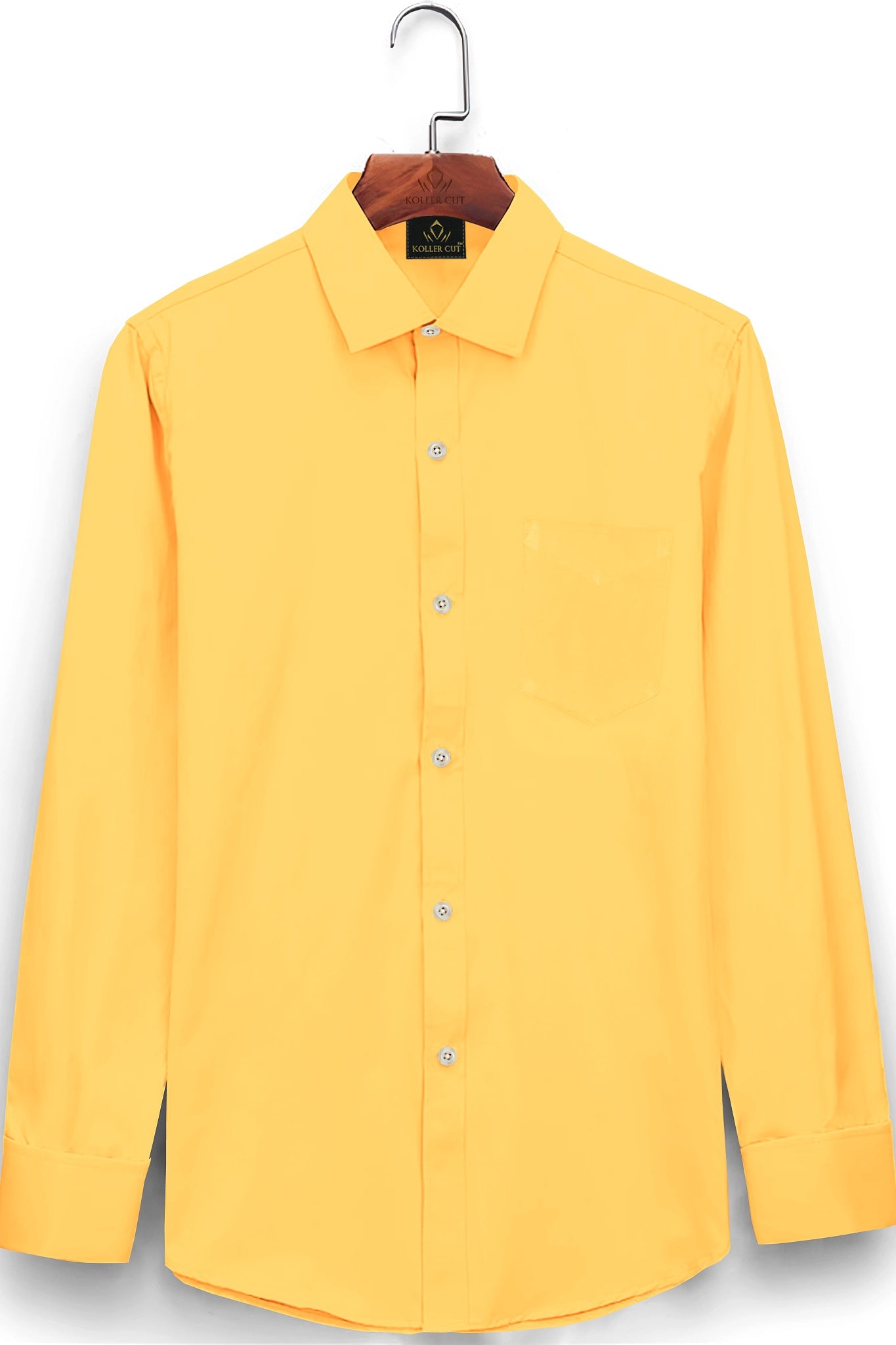 Turmeric Yellow Giza Cotton Shirt