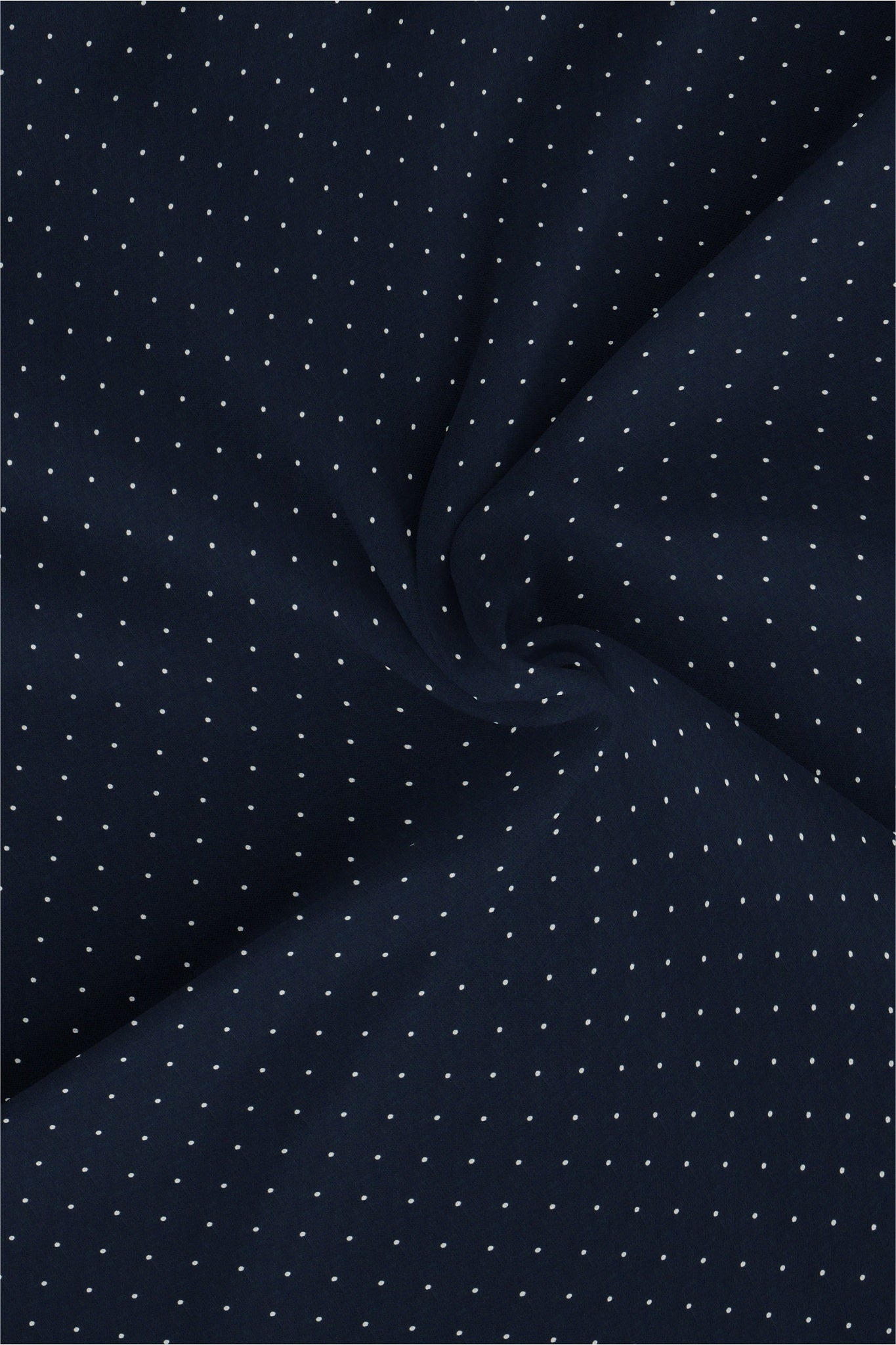 Midnight Blue with White Dotted Men's Cotton Shirt