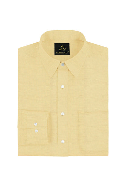 Buff Luxurious Linen Shirt