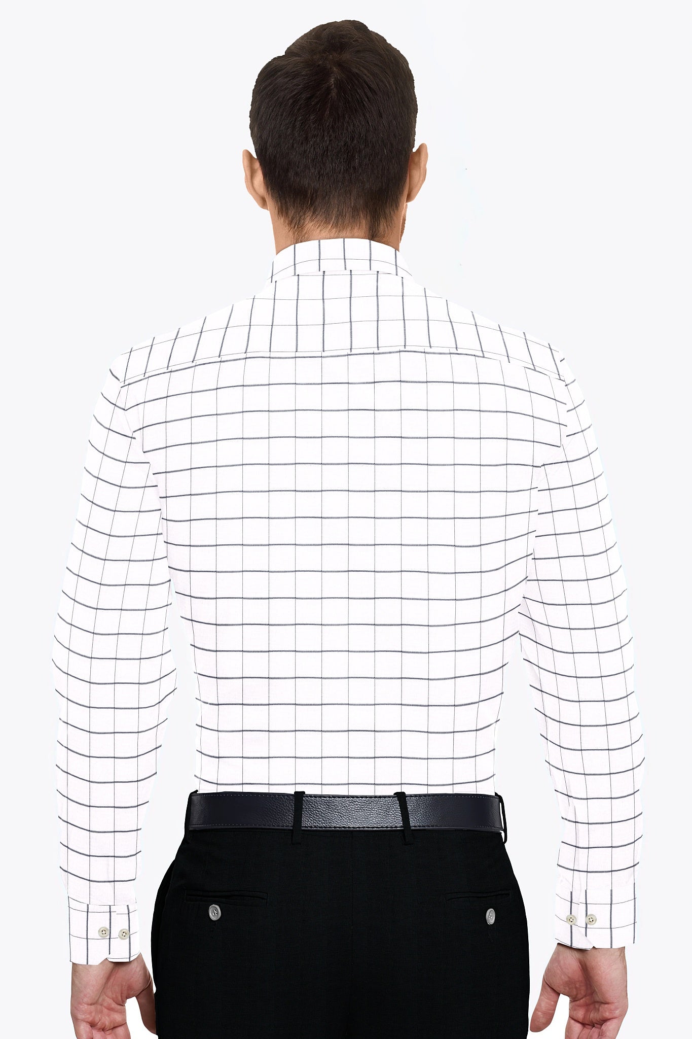 White and Black Checks Cotton Shirt Best Premium Cotton Check Shirt in India
