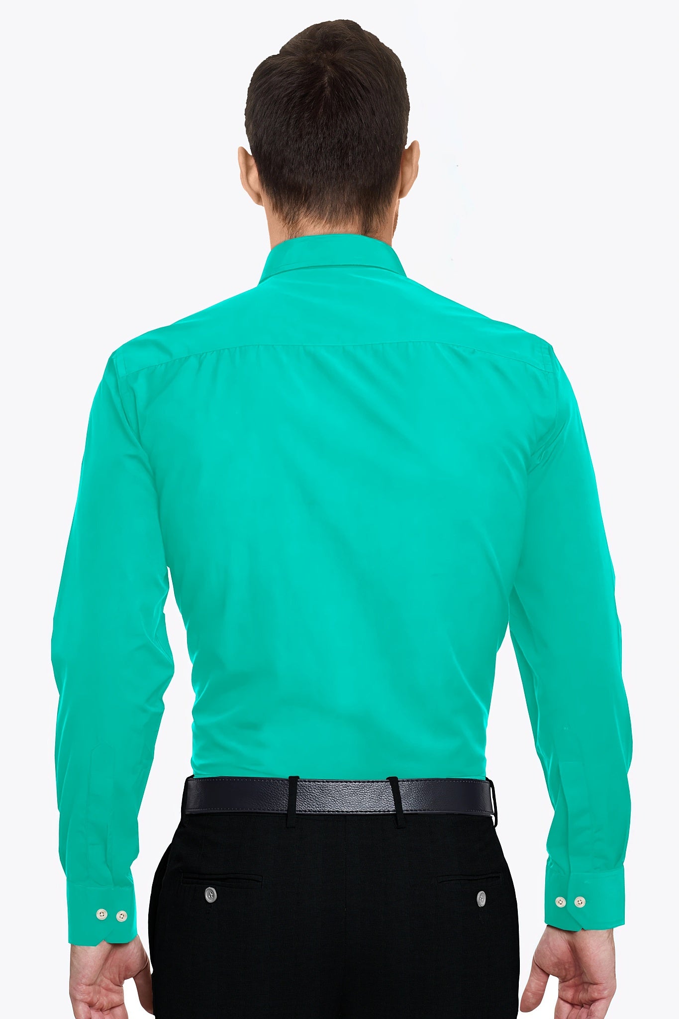 Turquoise Blue Giza Cotton Shirt