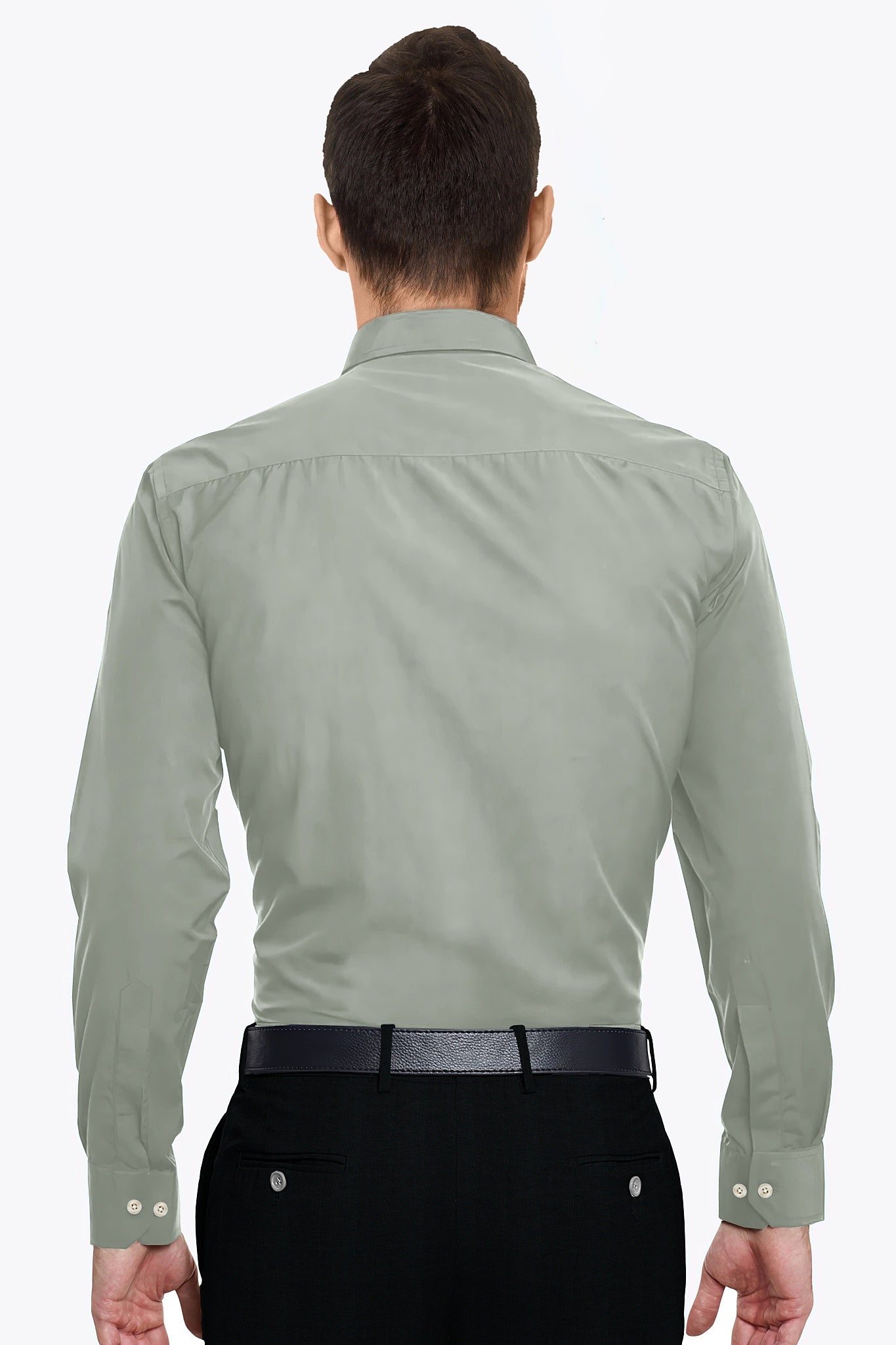 Mantle Green Giza Cotton Shirt