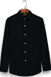 Jade Black Luxurious Linen Shirt