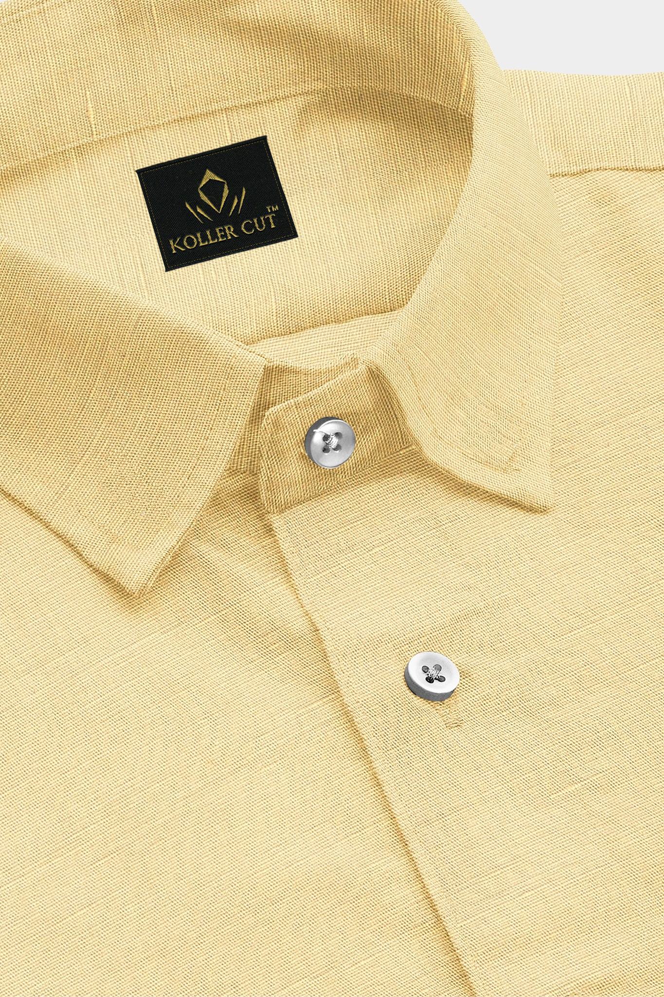 Buff Luxurious Linen Shirt
