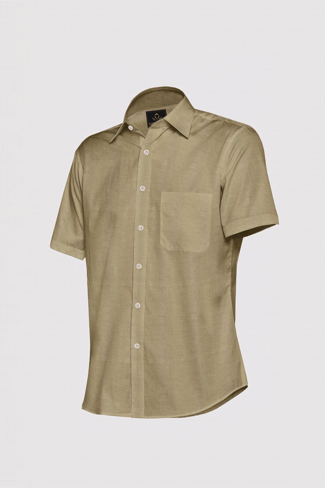 Tan Khaki Luxurious Linen Shirt
