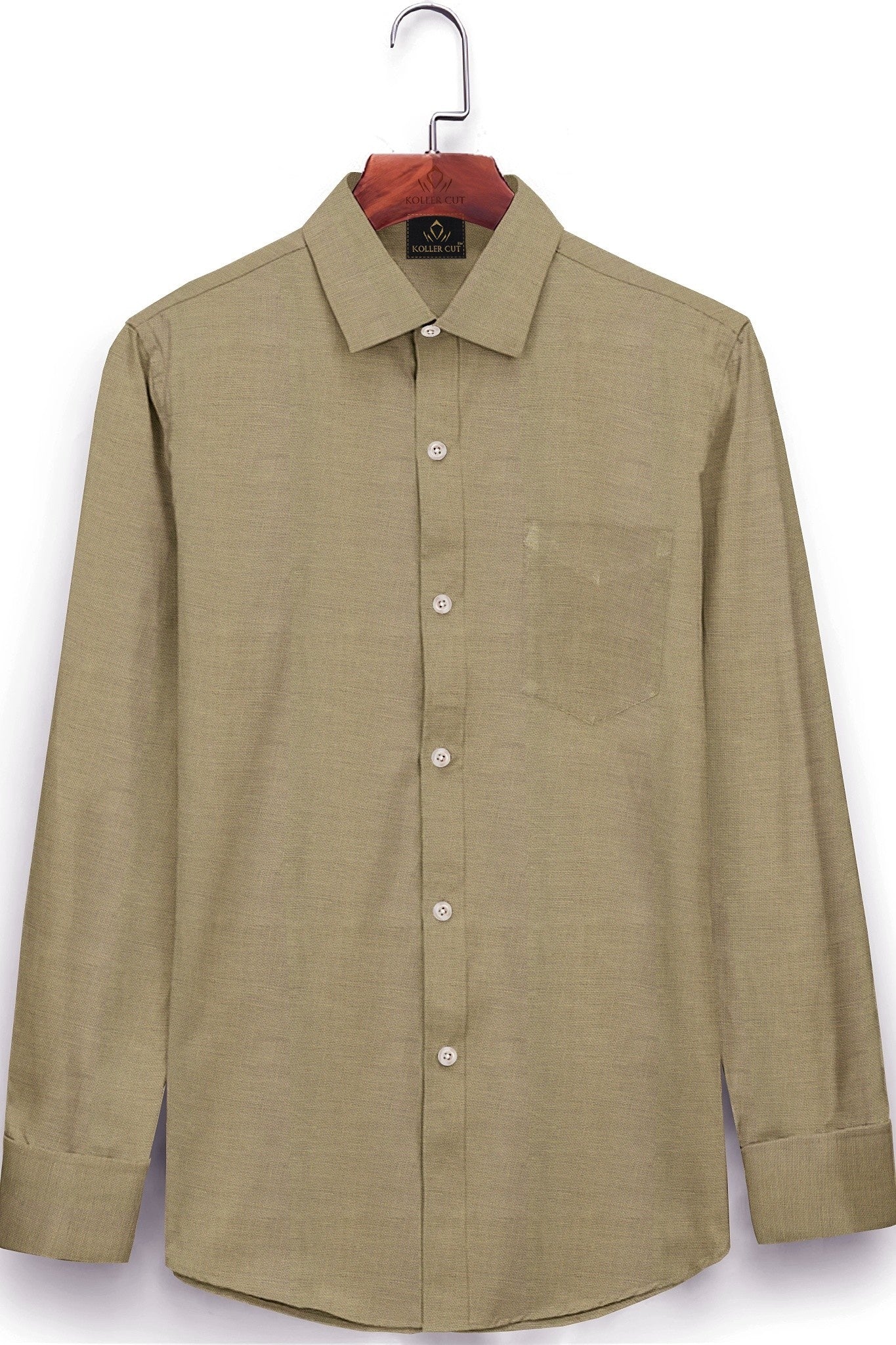 Tan Khaki Luxurious Linen Shirt