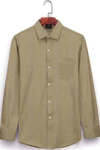 Tan Khaki Luxurious Linen Shirt