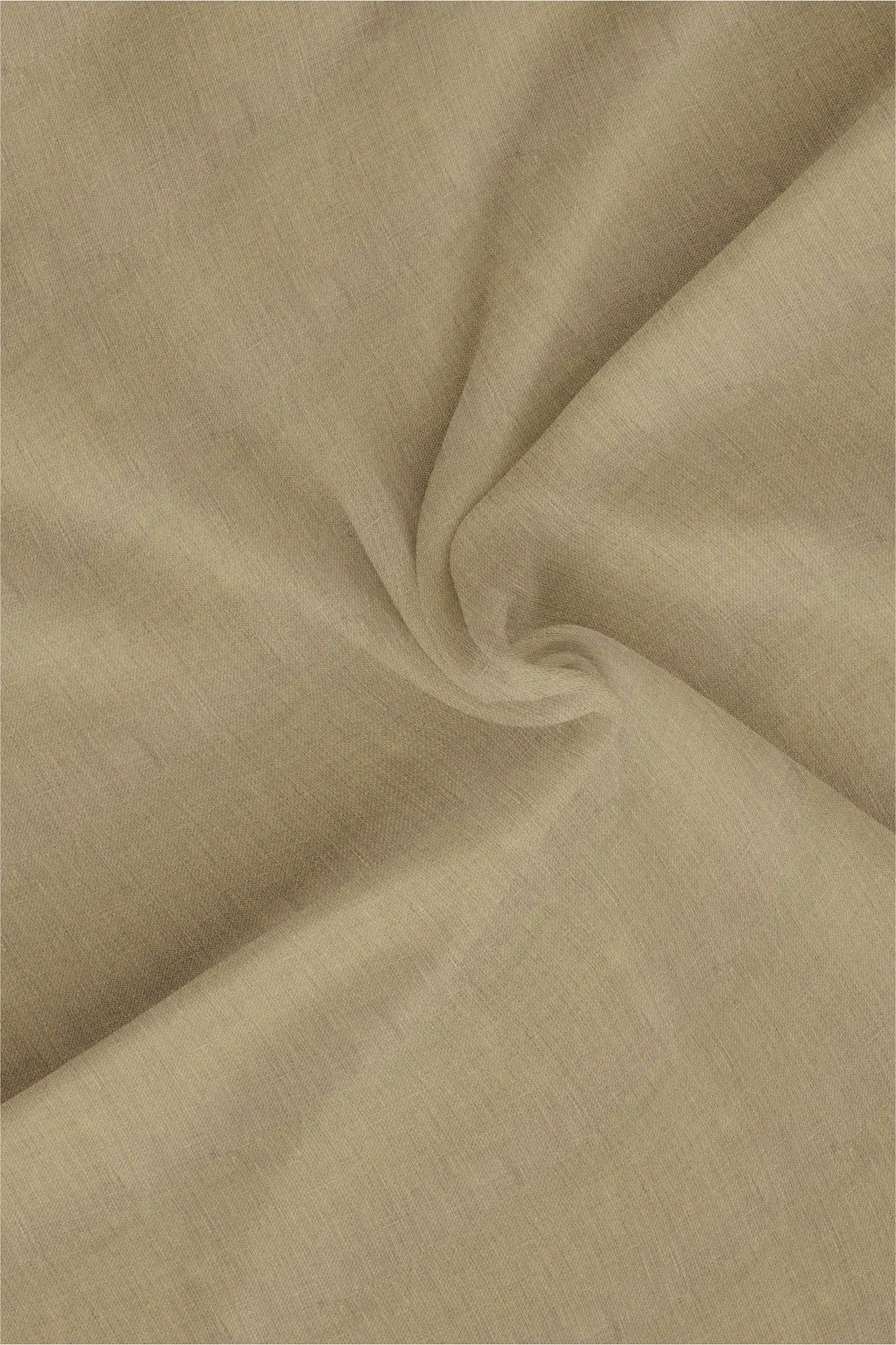 Tan Khaki Mandarin Collar Luxurious Linen Shirt