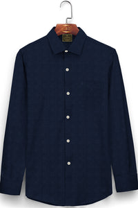 Thunder Blue Pure Linen Shirt