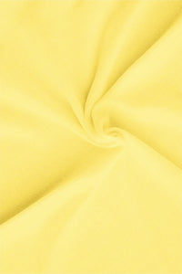 Lemon Yellow Mandarin Collar Luxurious Linen Shirt