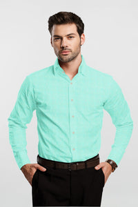 Celeste Blue Men's Luxurious Linen Shirt