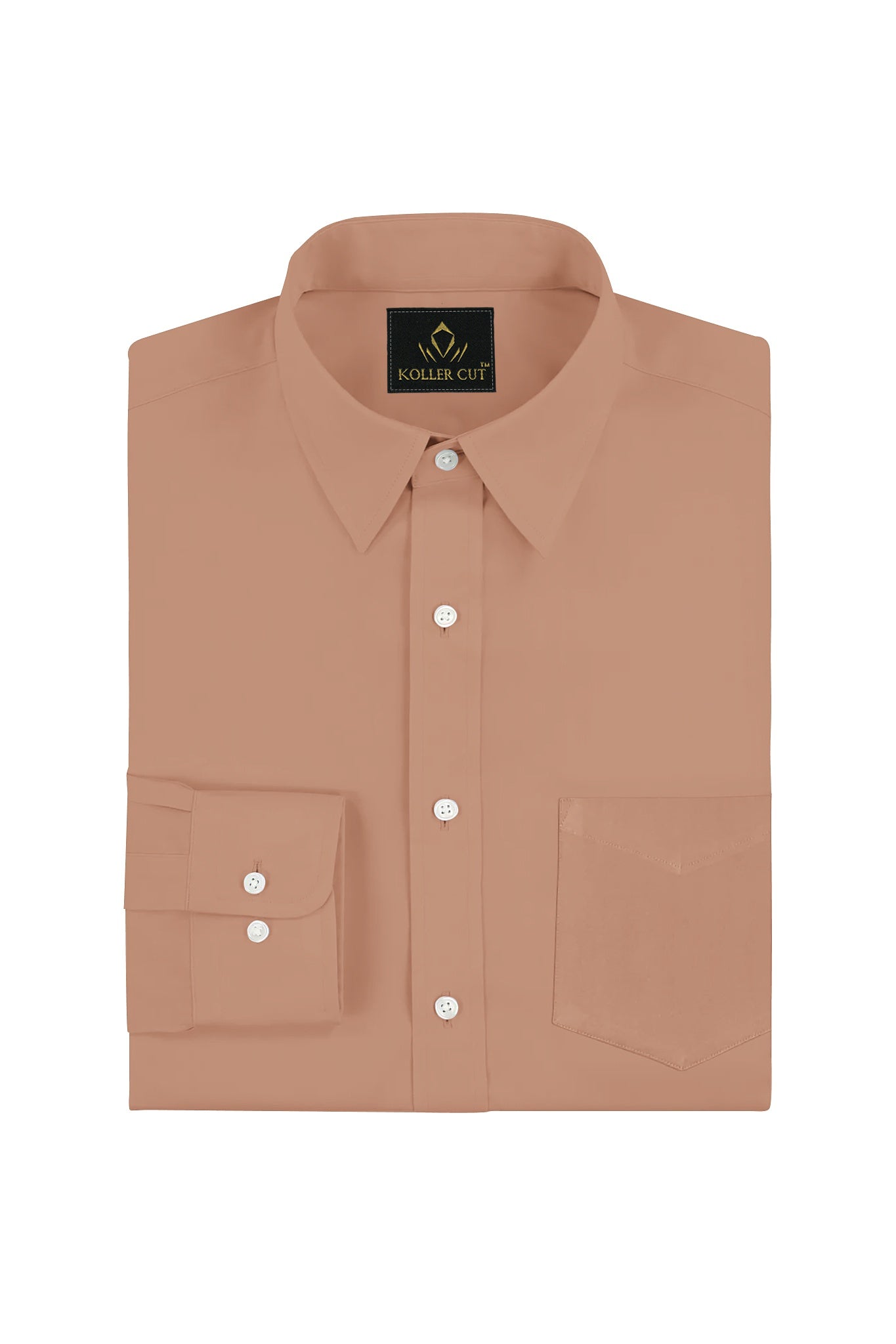 Cashmere Brown Giza Cotton Shirt