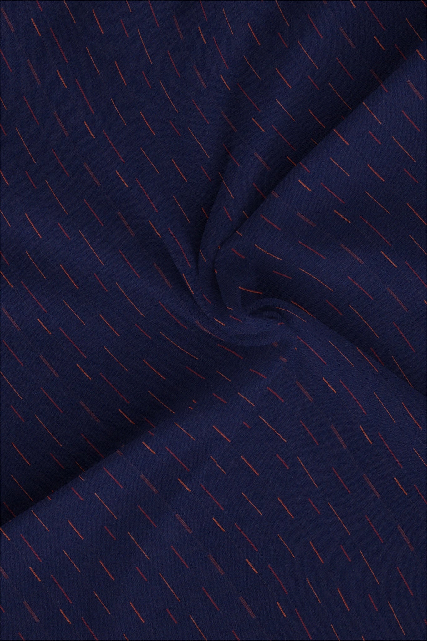 Sodalite Blue and Claret Red Jacquard Dash Stripes Premium Cotton Shirt