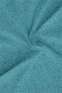 Celadon Blue and Turquoise Blue Jacquard Camouflage Print Egyptian Giza Cotton Shirt