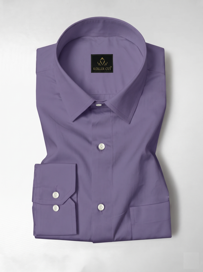 Aster Purple Giza Cotton Shirt