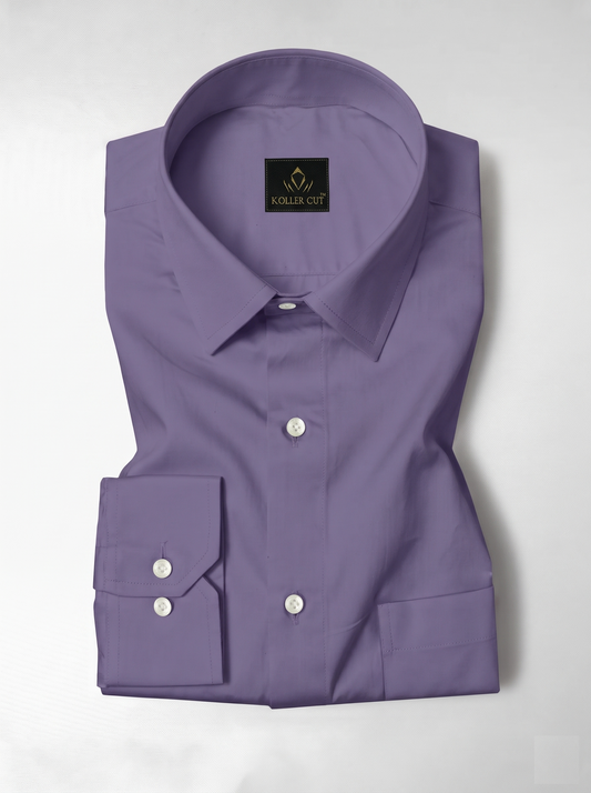 Aster Purple Giza Cotton Shirt