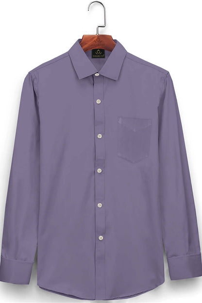 Aster Purple Giza Cotton Shirt