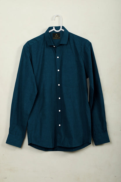Royal Blue Luxurious Linen Shirt