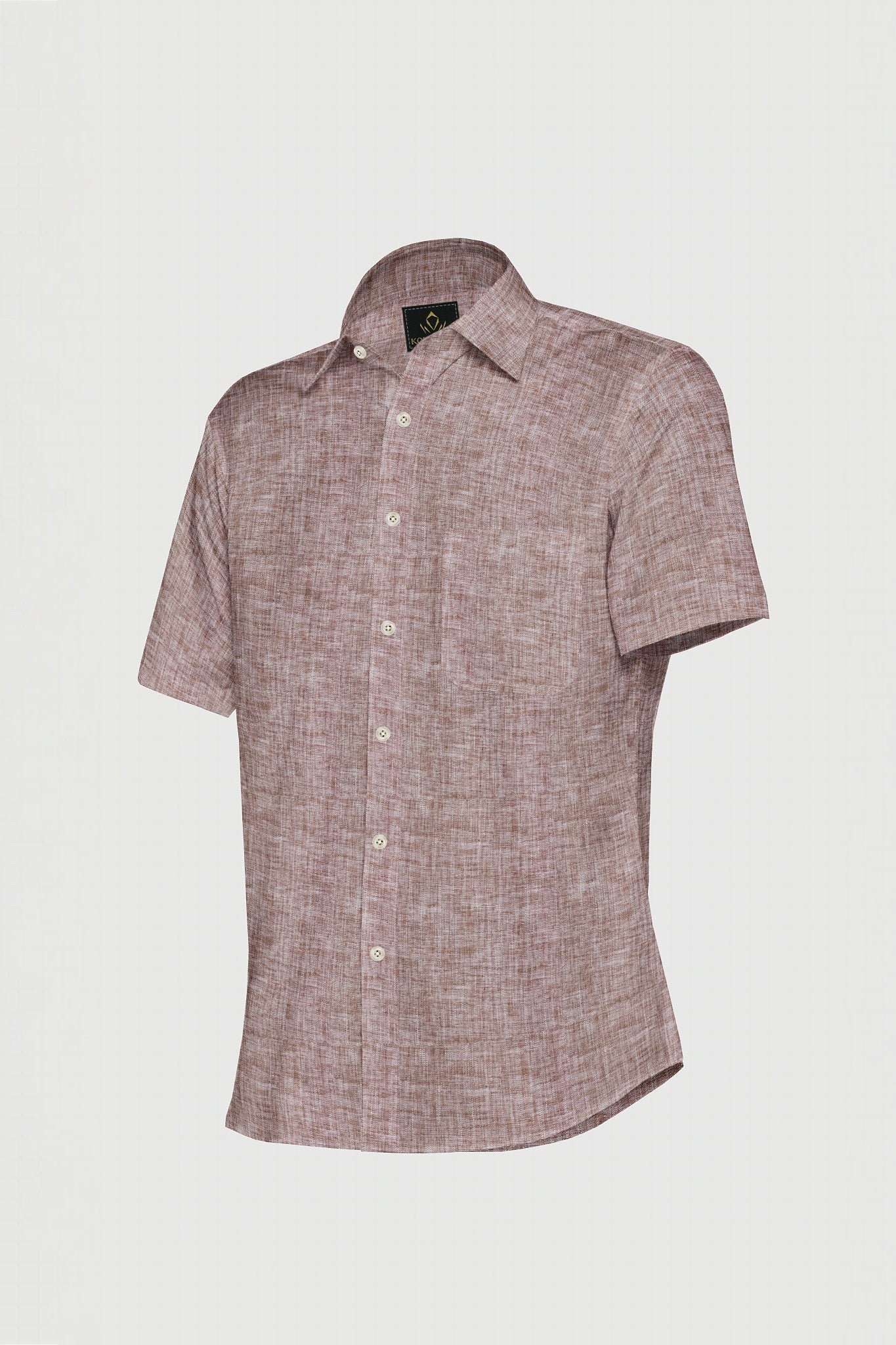 Partridge Brown Pure Linen Shirt