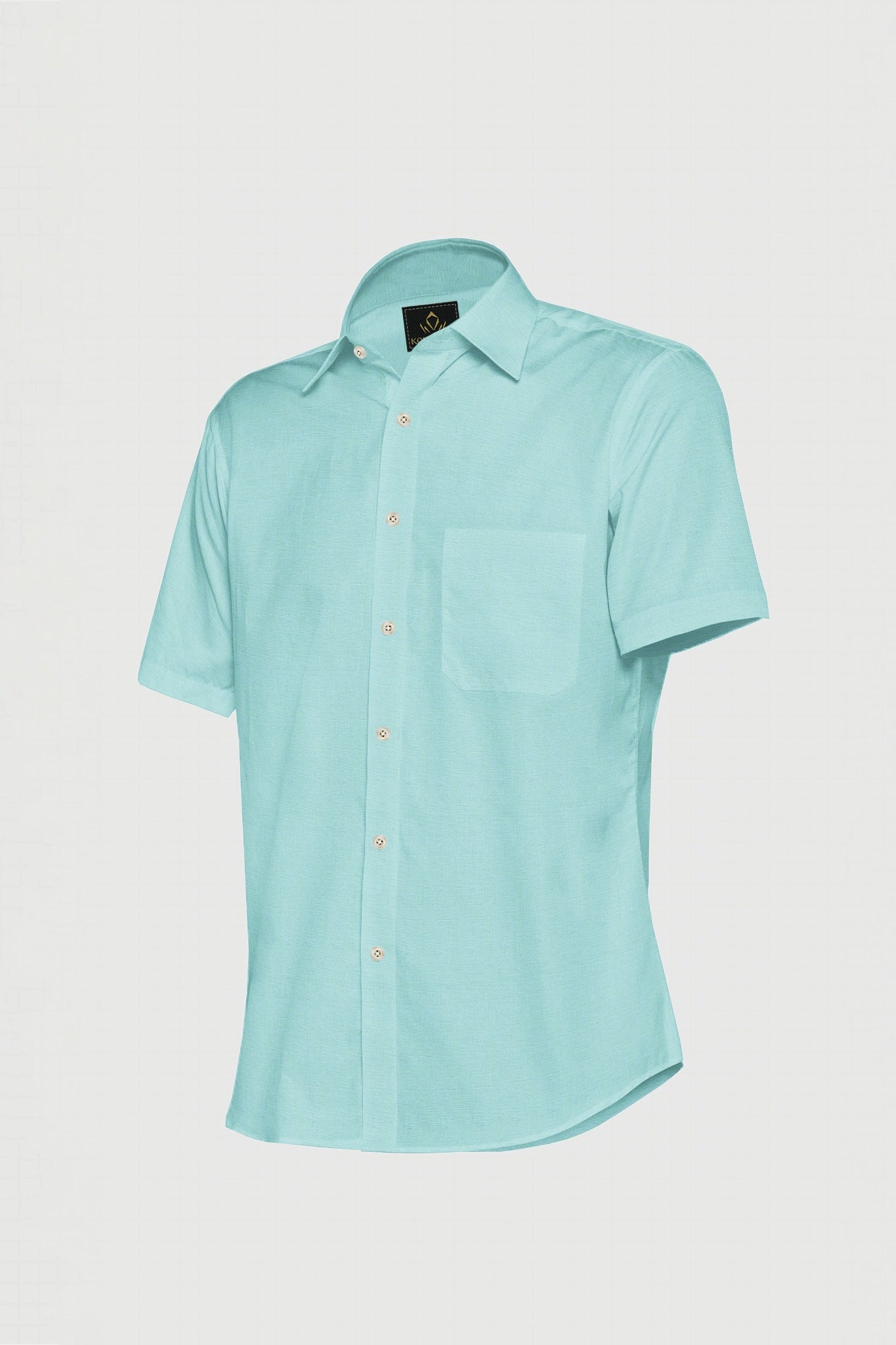 Turquoise Blue Luxurious Linen Shirt - Buy Linen Shirt in Mumbai