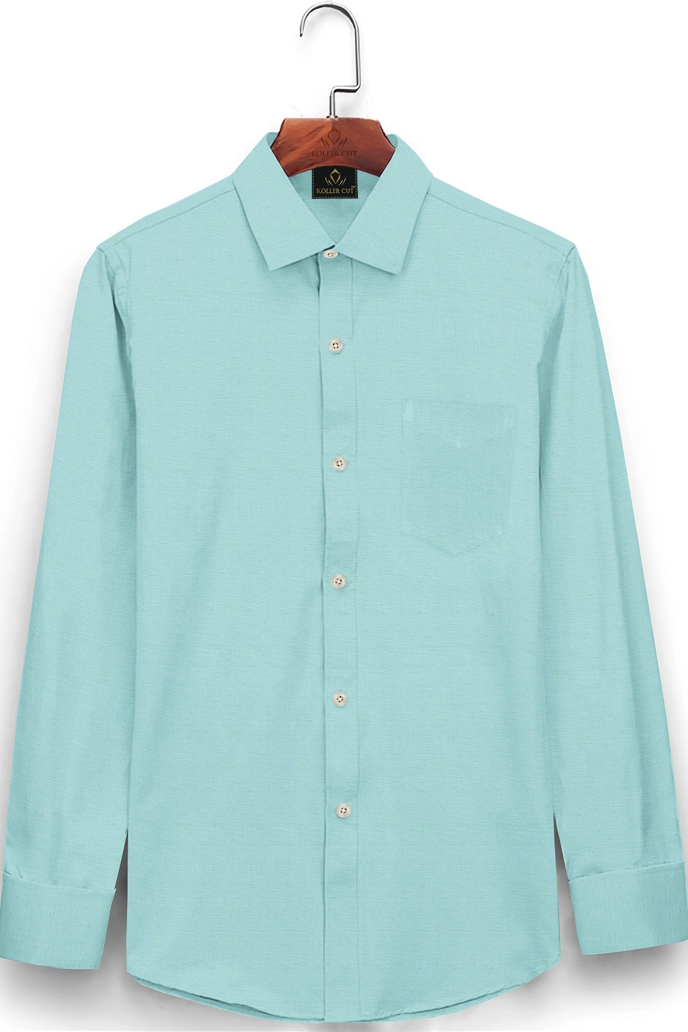 Turquoise Blue Luxurious Linen Shirt - Buy Linen Shirt in Mumbai