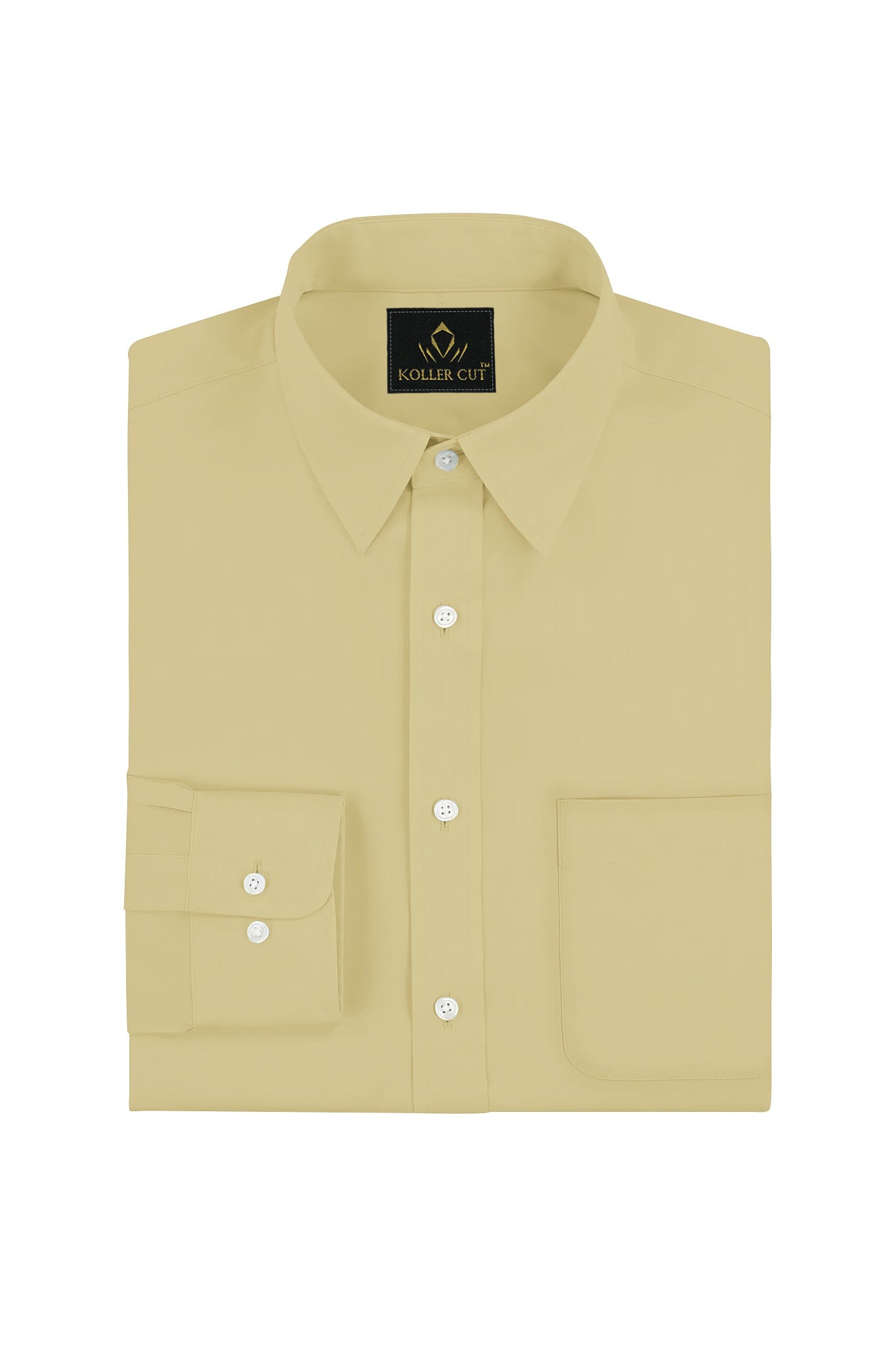 Beige Giza Cotton Shirt