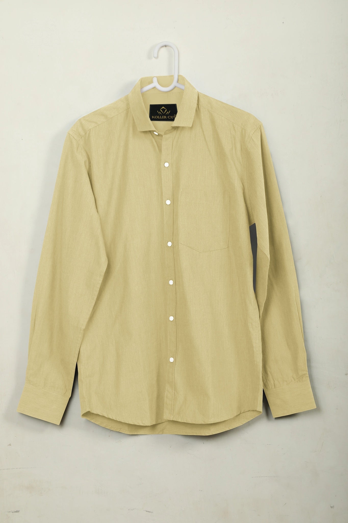 Beige Giza Cotton Shirt