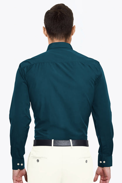 Quetzal Green Giza Cotton Shirt