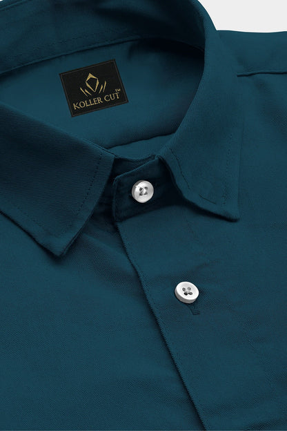 Quetzal Green Giza Cotton Shirt