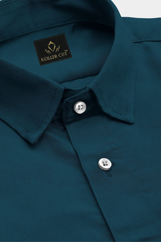 Quetzal Green Giza Cotton Shirt