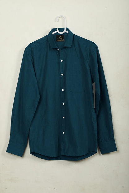 Quetzal Green Giza Cotton Shirt