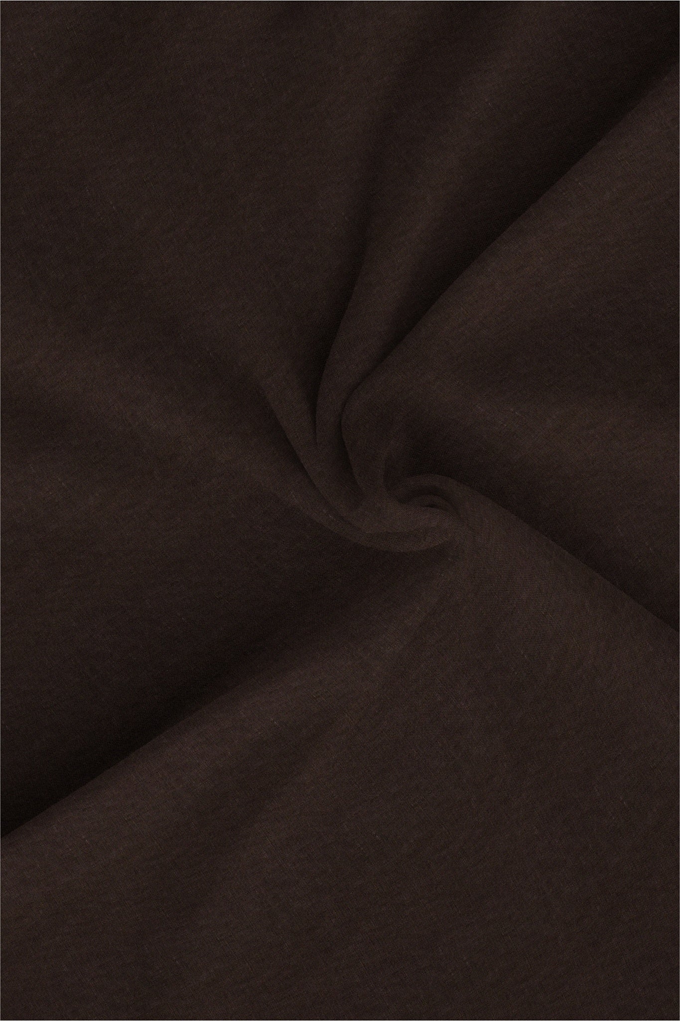 Coffee Brown Mandarin Men's Luxurious Linen Shirt