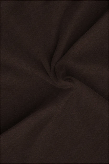 Coffee Brown Mandarin Men's Luxurious Linen Shirt