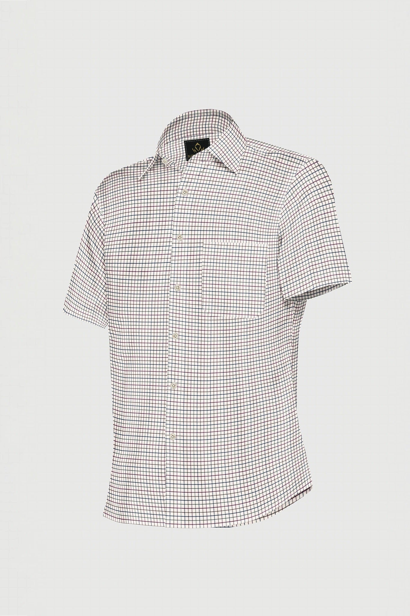 White with Cordovan Red and Cactus Green Checks Cotton Shirt
Pluss size Checks Shirt in india 