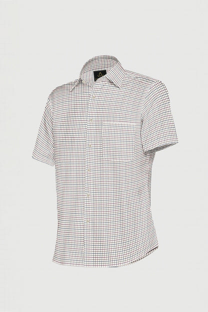White with Cordovan Red and Cactus Green Checks Cotton Shirt
Pluss size Checks Shirt in india 