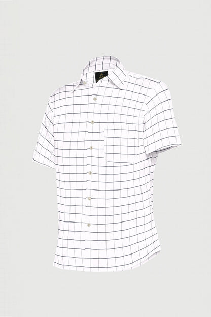 White and Black Checks Cotton Shirt Best Premium Cotton Check Shirt in India