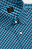 Dresden Blue and Estate Blue Gingham Checks Cotton Shirt