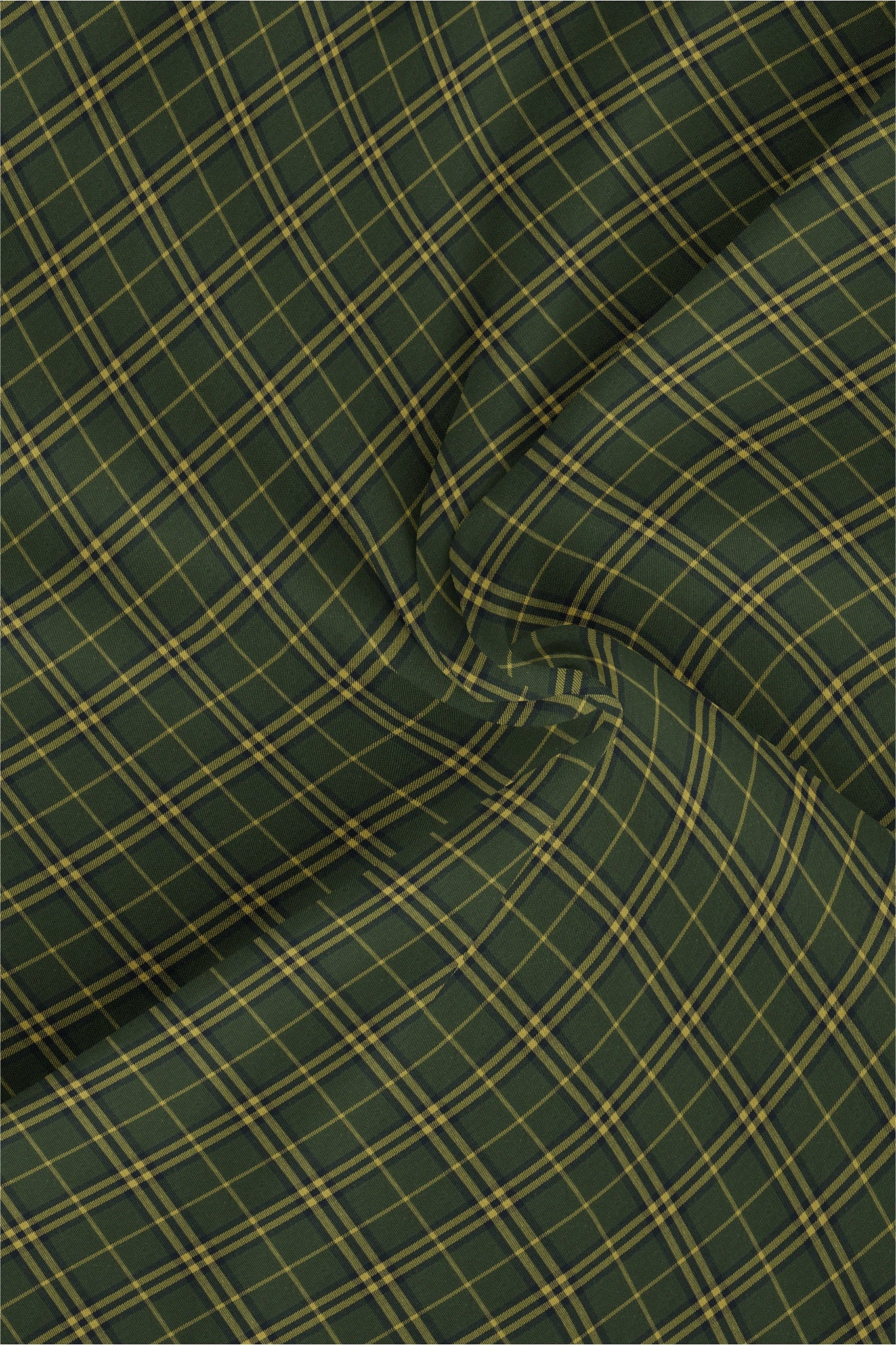 Cactus Green and Citron Yellow Checks Cotton Shirt Plus size Shirt for men in India