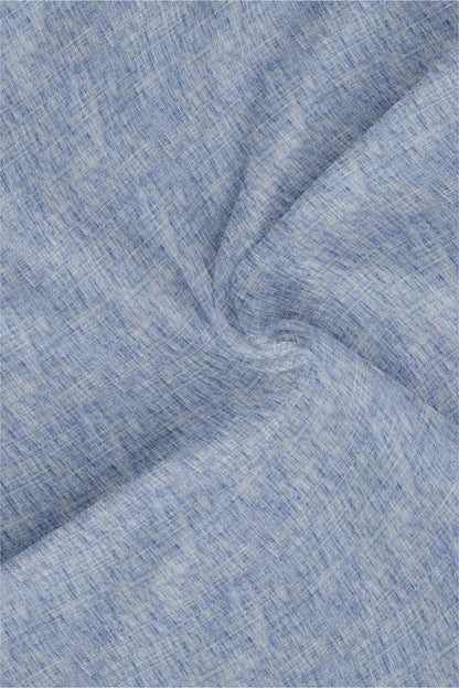 Denim Blue Cotton Linen Shirt