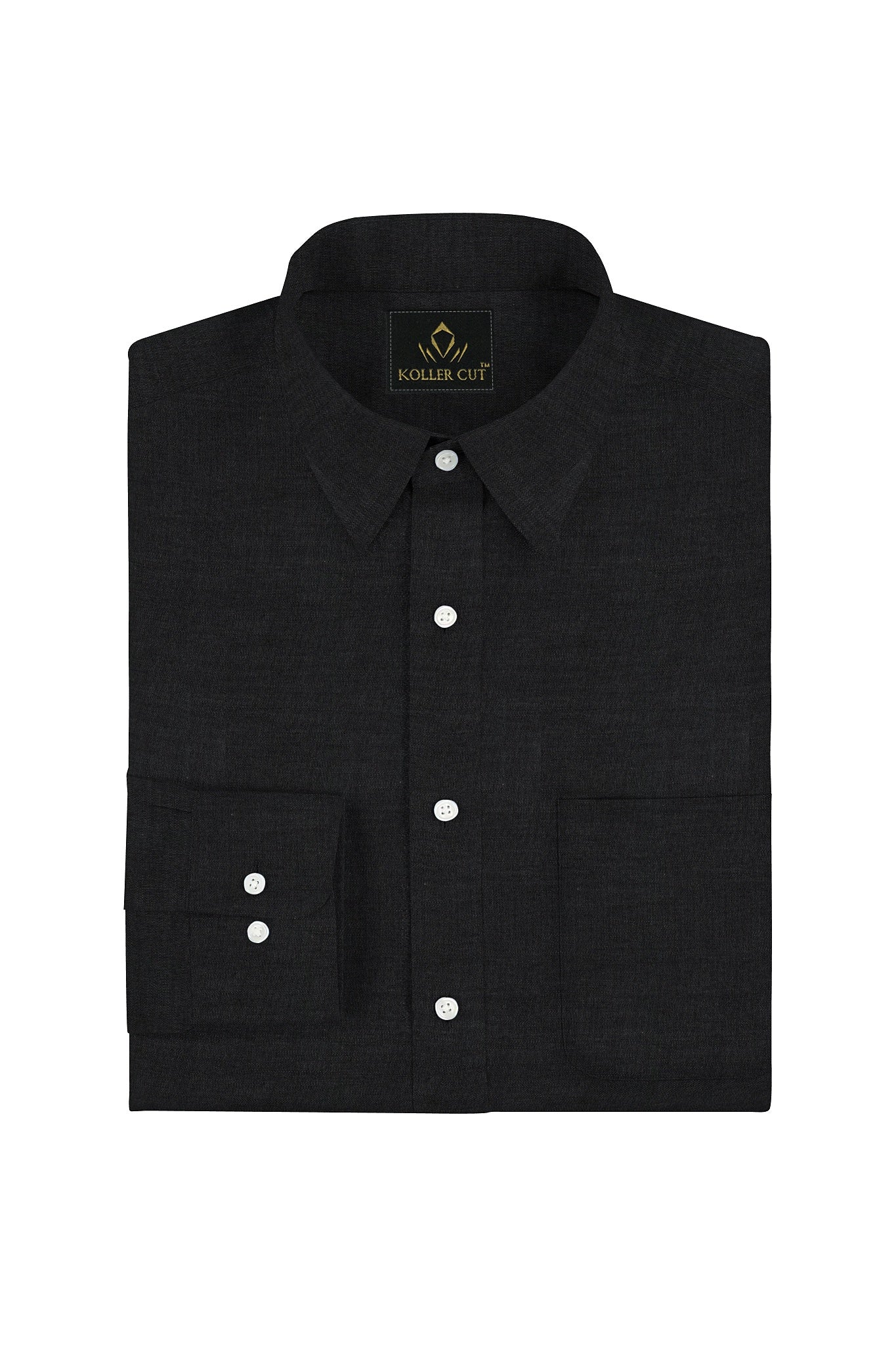 Asphalt Black Cotton Shirt