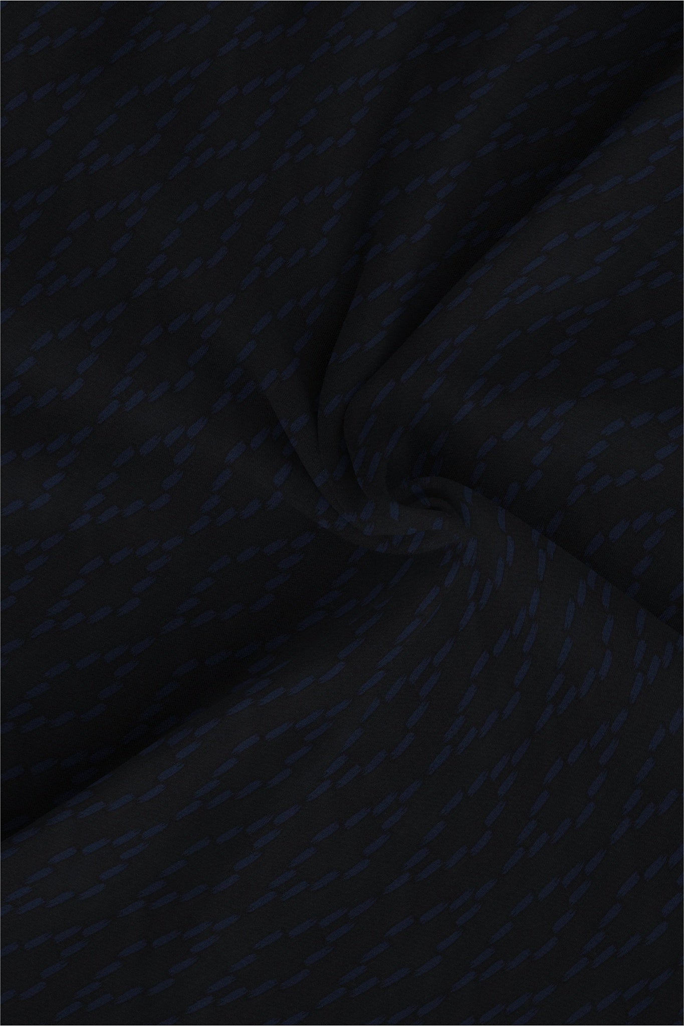 Jet Black and Nautical Blue Capsule Printed Cotton Shirt