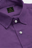 Grape Purple Luxurious Linen Shirt-Plus size pure linen shirt in India 