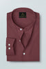 Cinnabar Brown Mandarin Luxurious Linen Shirt