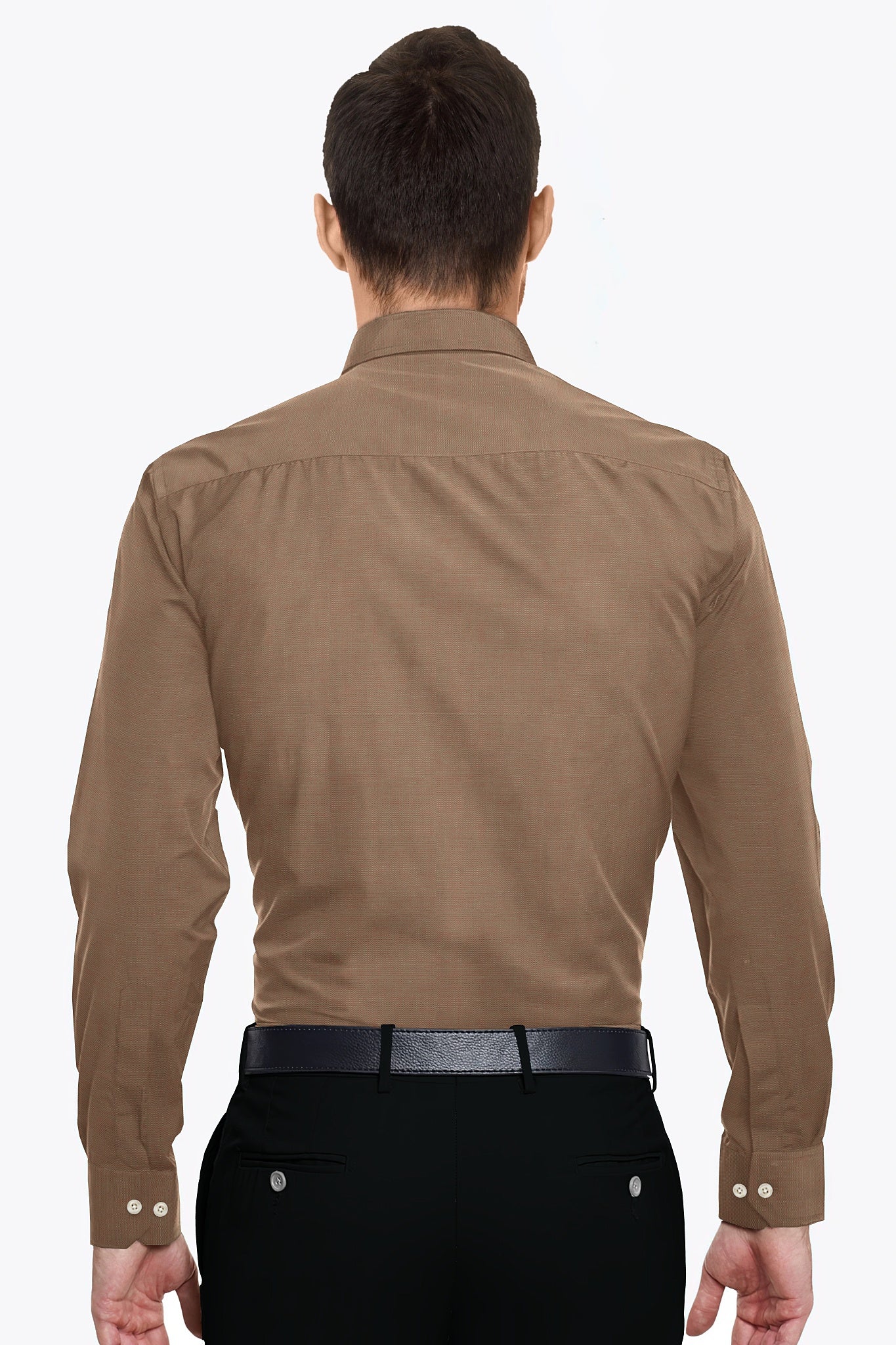 Grenadine Red and Pistachio Green Two Tonned Oxford Cotton Shirt