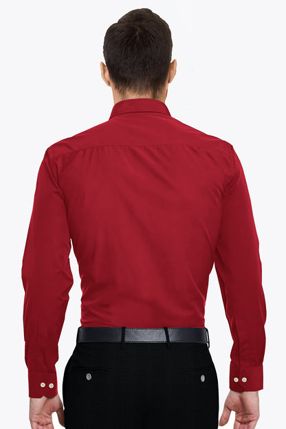 Red Giza Cotton Shirt
